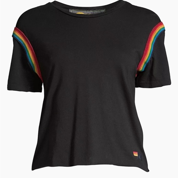 🌈 Aviator Nation Rainbow Shoulder Band Tee - Picture 10 of 10